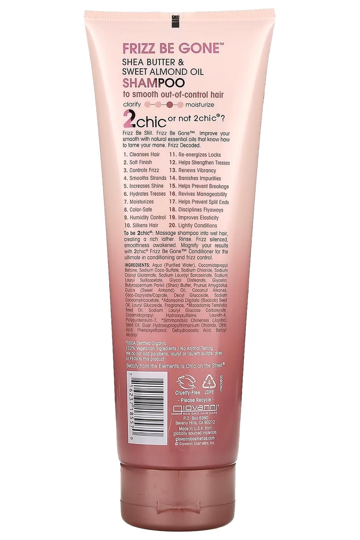 Giovanni 2chic Frizz Be Gone Kabarma Karşıtı Şampuan 250ML