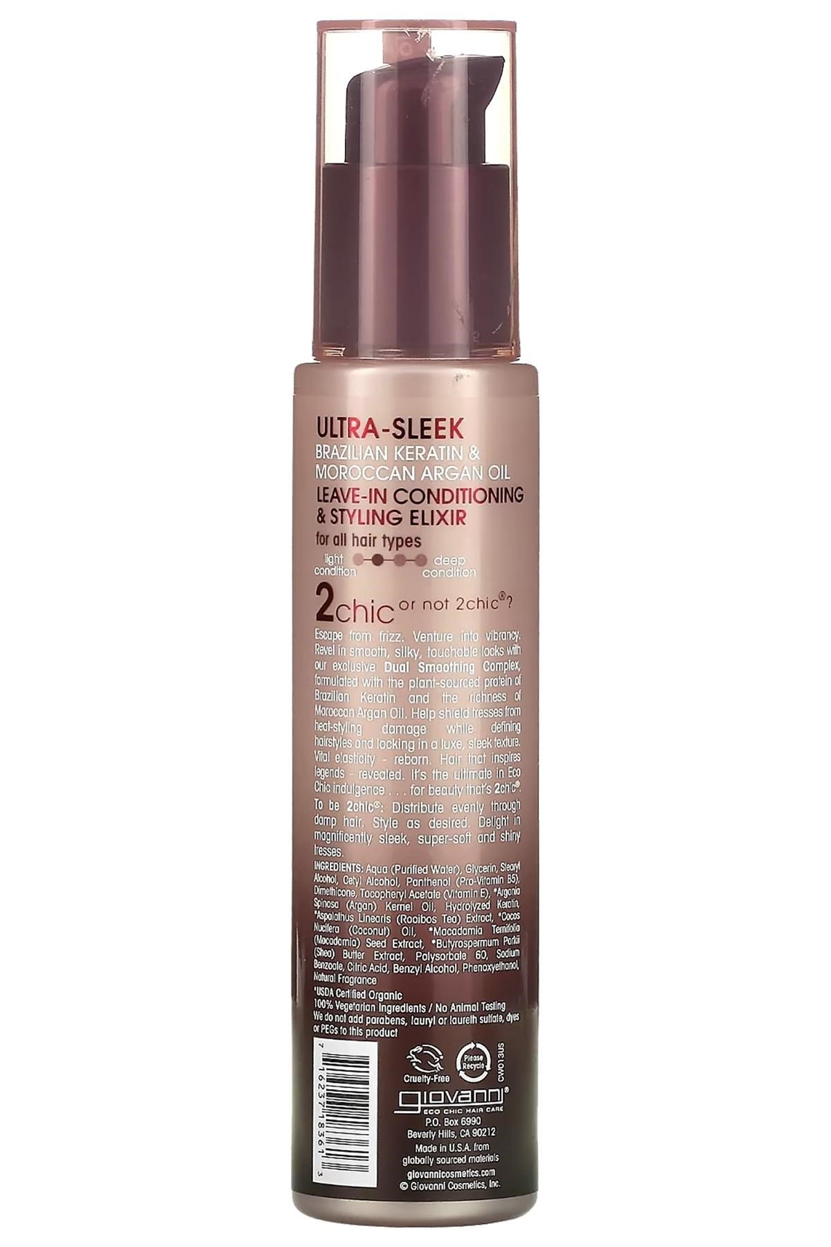 Giovanni 2chic Ultra-Sleek Durulanmayan Saç Kremi 118ML