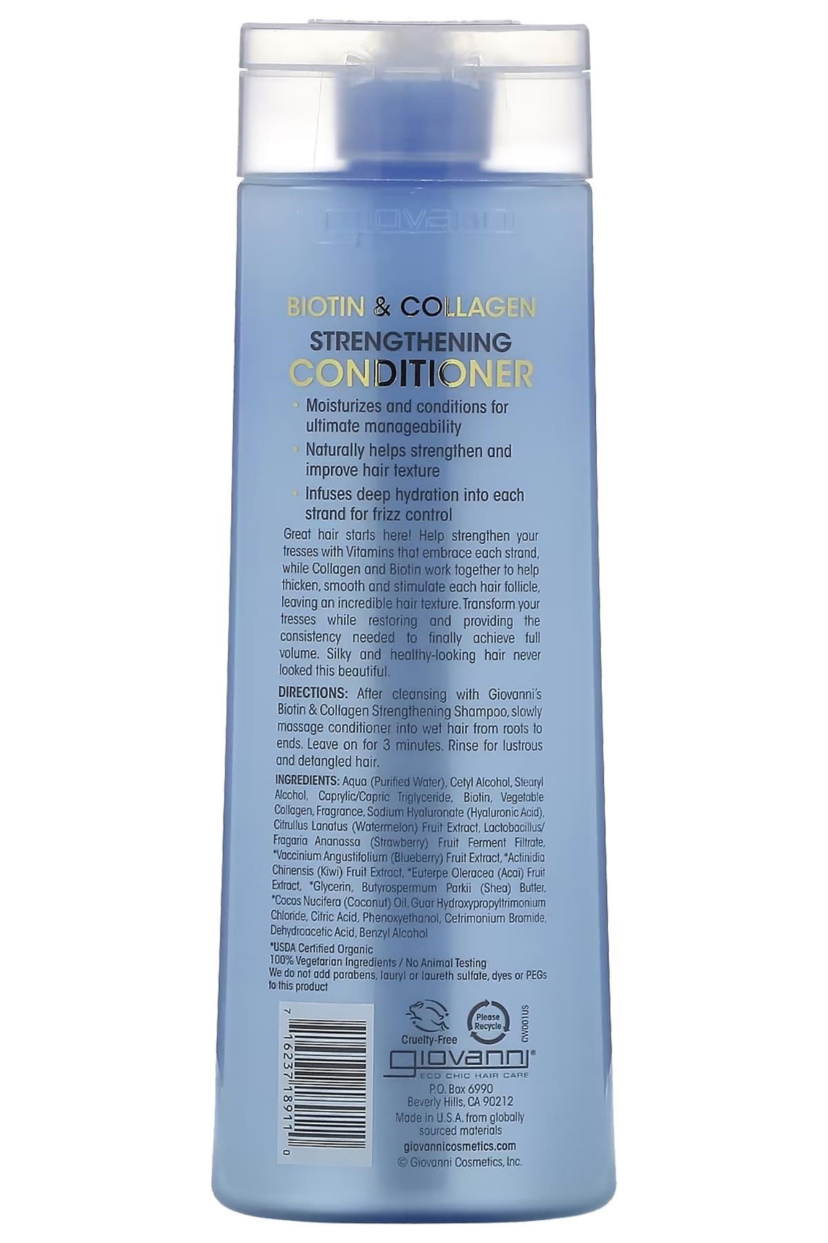 Giovanni Biotin & Collagen Güçlendirici Saç Kremi 399ML