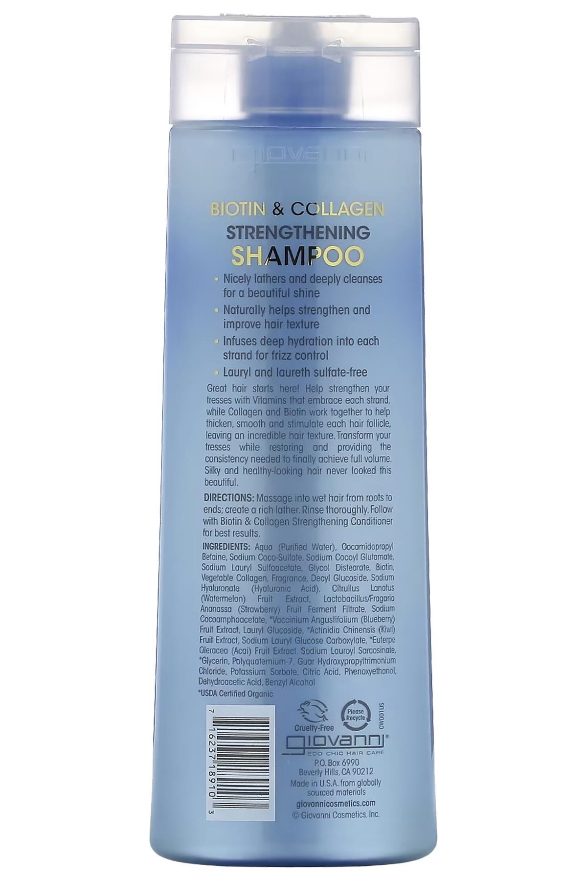 Giovanni Biotin & Collagen Güçlendirici Şampuan 399ML