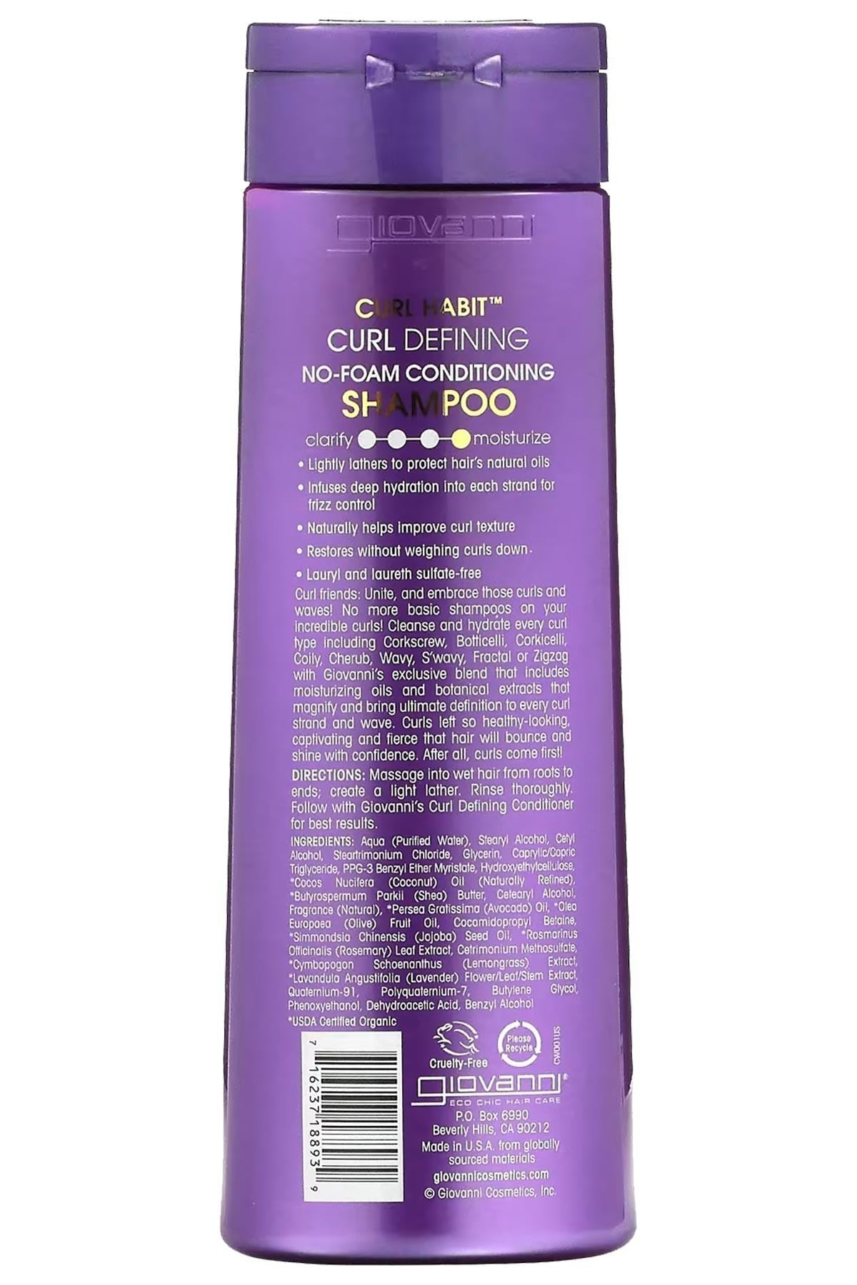 Giovanni Curl Habit Bukle Belirginleştirici Köpüksüz Bakım Şampuanı 399ML