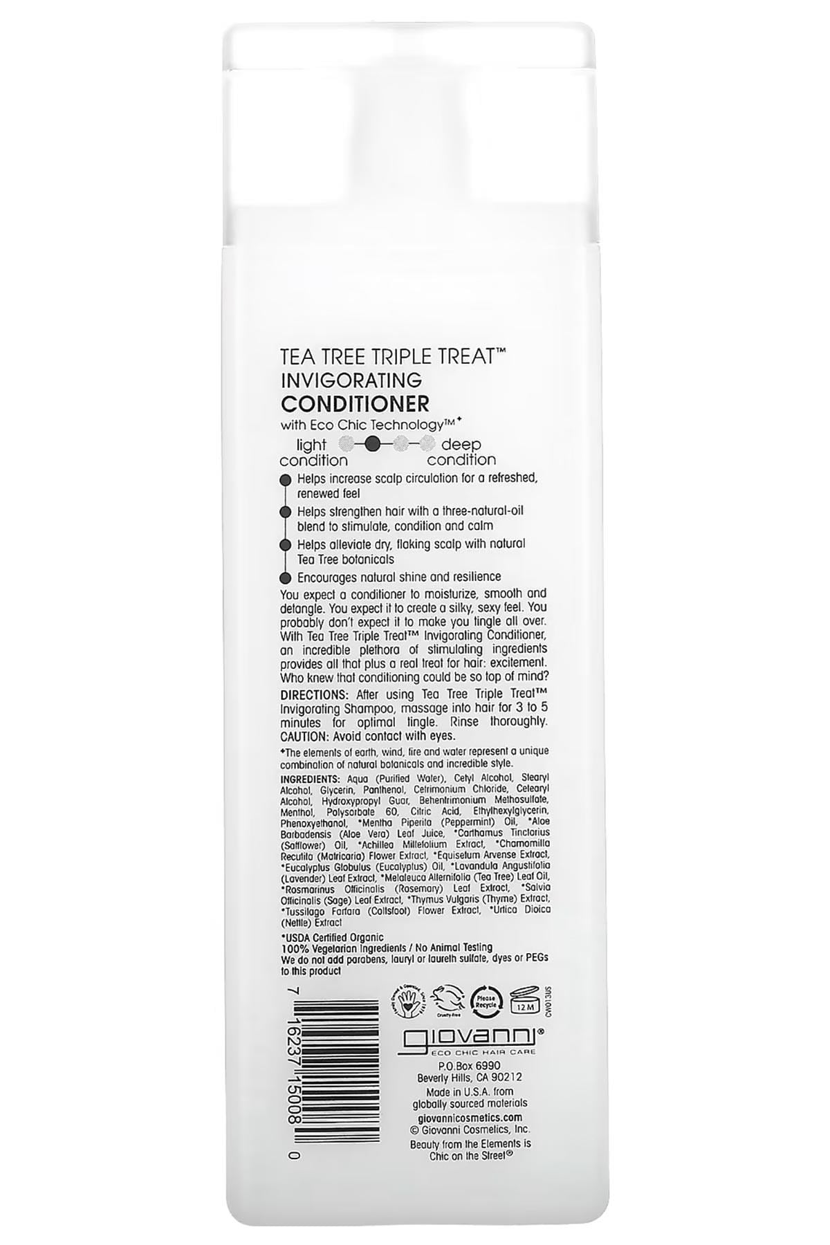 Giovanni Tea Tree Triple Treat Canlandırıcı Saç Kremi 250ML