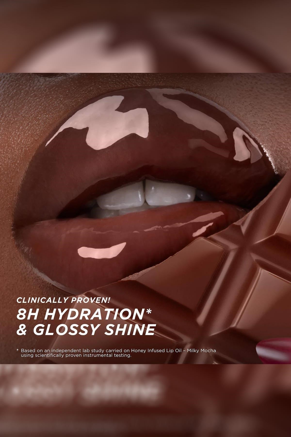 Gisou Honey Infused Nemlendirici ve Parlatıcı Dudak Bakım Yağı Milky Mocha 8ML