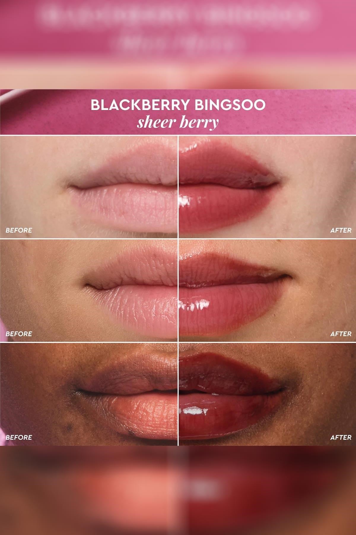 Glow Recipe Glass Balm Parlak Bitişli Nemlendirici Dudak Balmı Blackberry Bingsoo 15GR