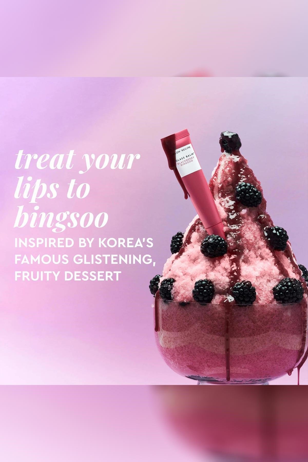 Glow Recipe Glass Balm Parlak Bitişli Nemlendirici Dudak Balmı Blackberry Bingsoo 15GR