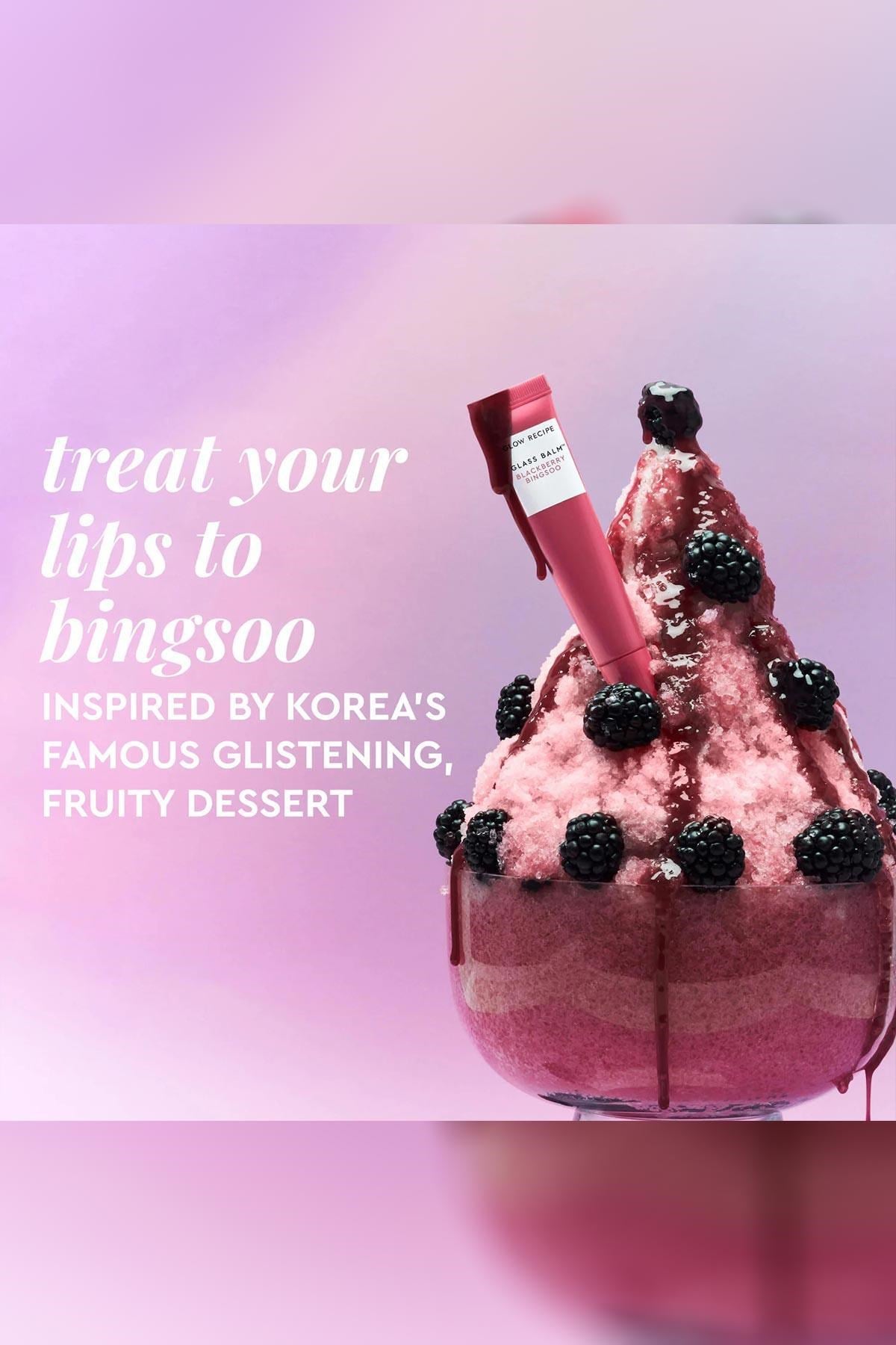 Glow Recipe Glass Balm Parlak Bitişli Nemlendirici Dudak Balmı Blackberry Bingsoo 15GR