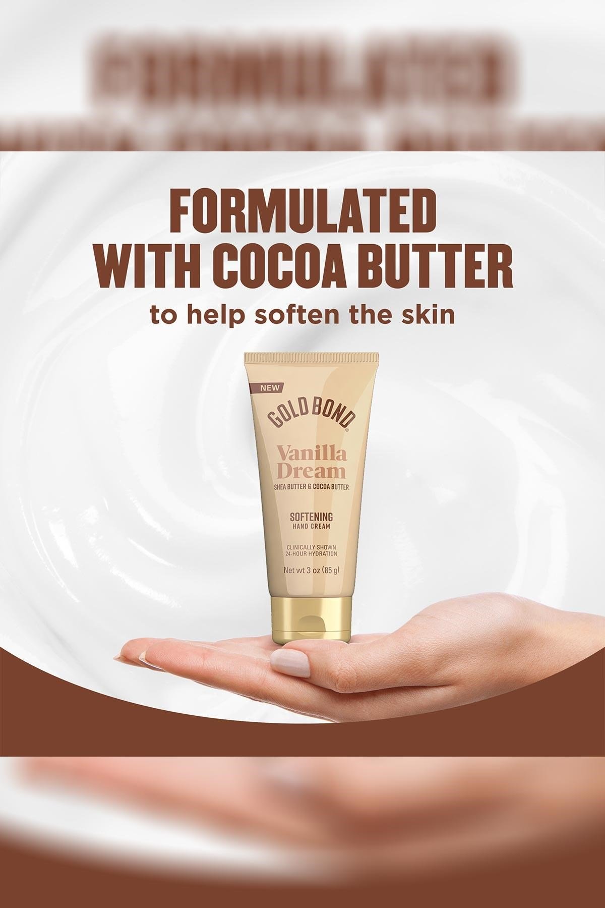 Gold Bond Vanilla Dream Yumuşatıcı ve Nemlendirici El Kremi 85GR