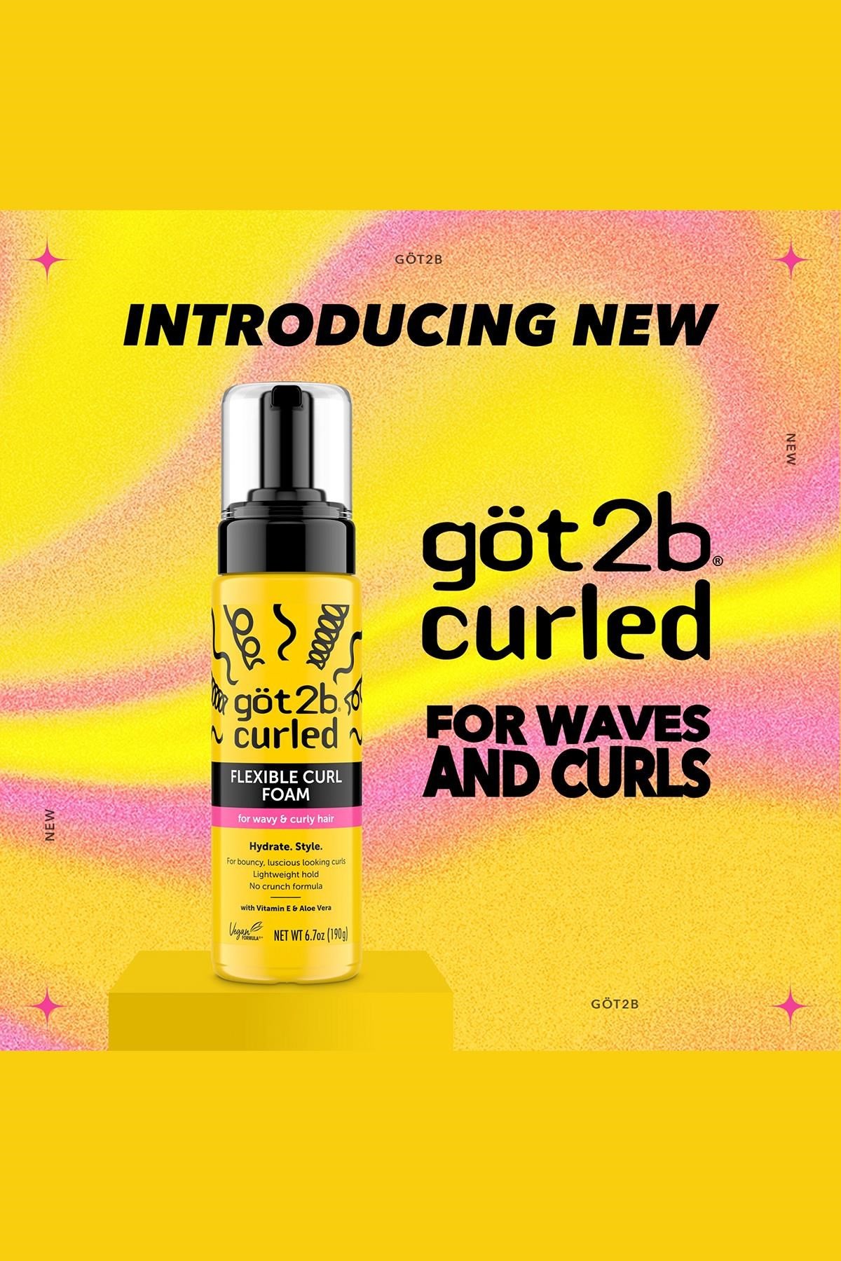 GOT2B Curled Esnek Bukle Belirginleştirici Saç Köpüğü 190GR