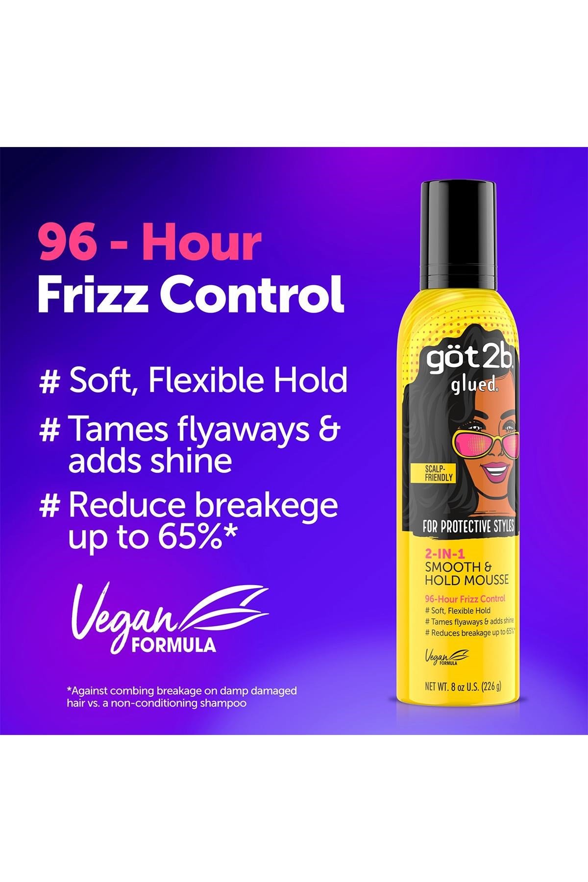 GOT2B Glued 2-in-1 Düzleştirici ve Sabitleyici Saç Köpüğü 226GR