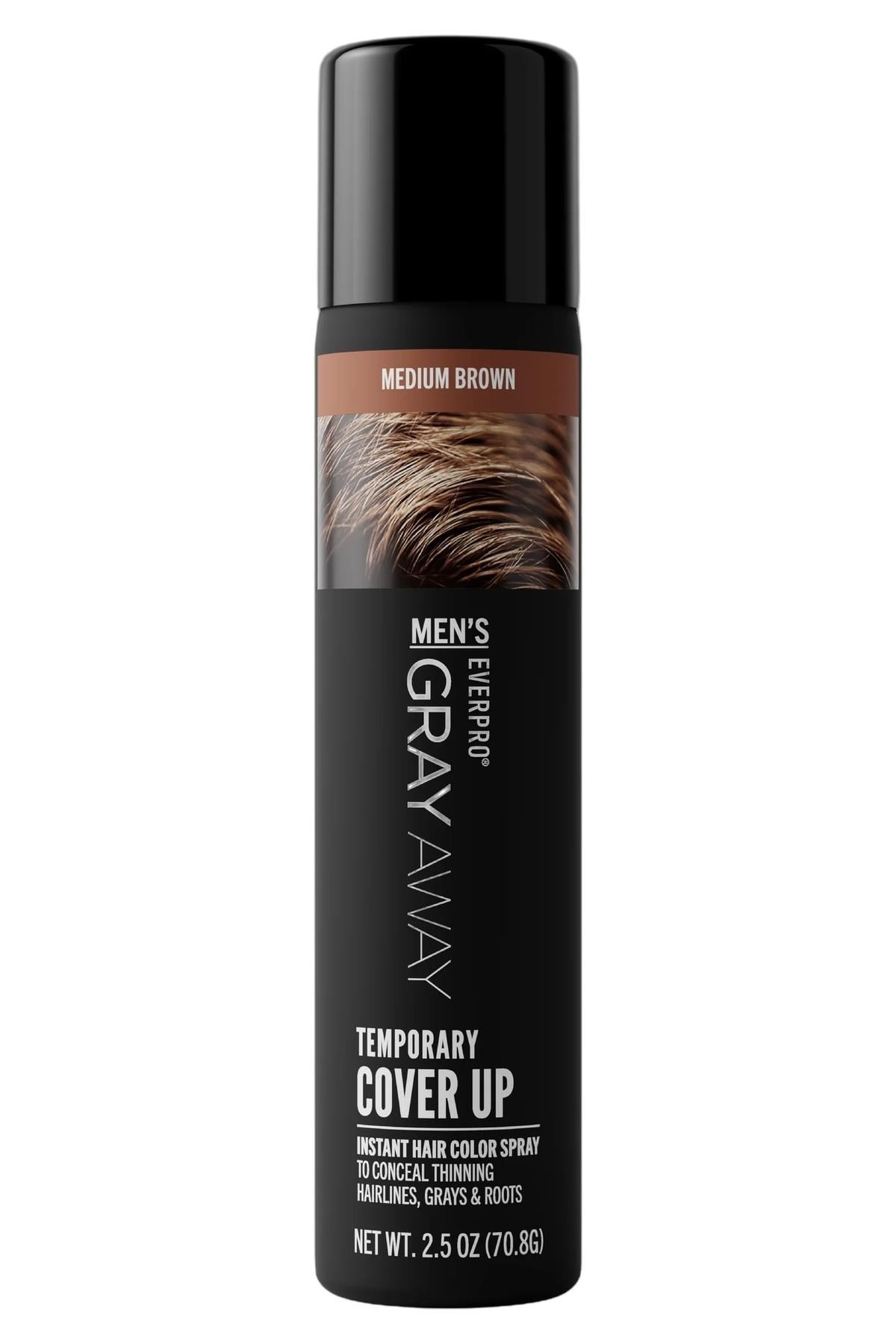 Gray Away Orta Kahve Saçlar İçin Gri-Beyaz Kapatıcı Sprey 70.8GR