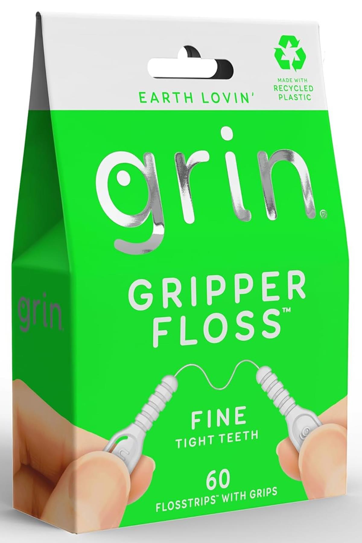 Grin Gripper Floss Fine Tutamaçlı Diş İpi 60 Adet