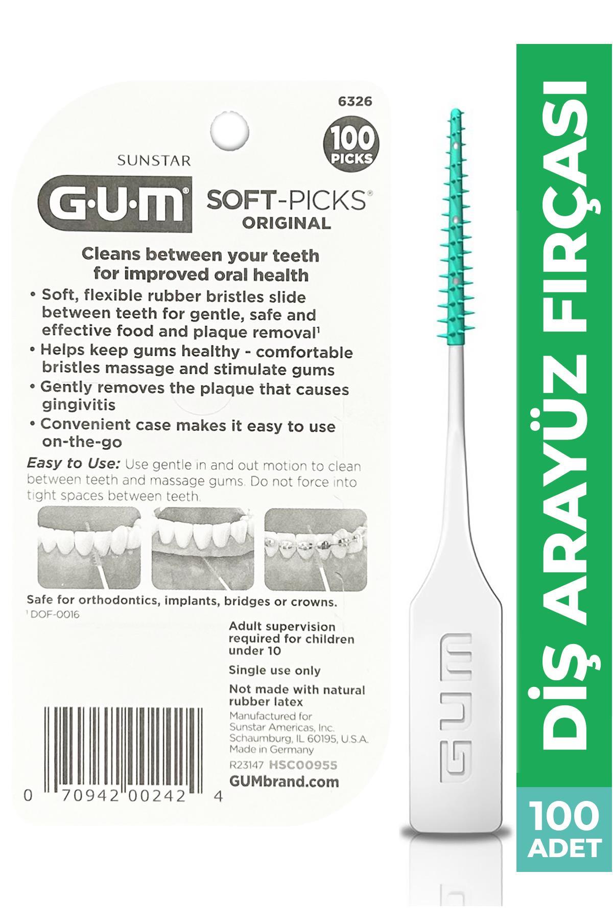 GUM Soft Picks Ara Yüz Fırçası 100 Adet