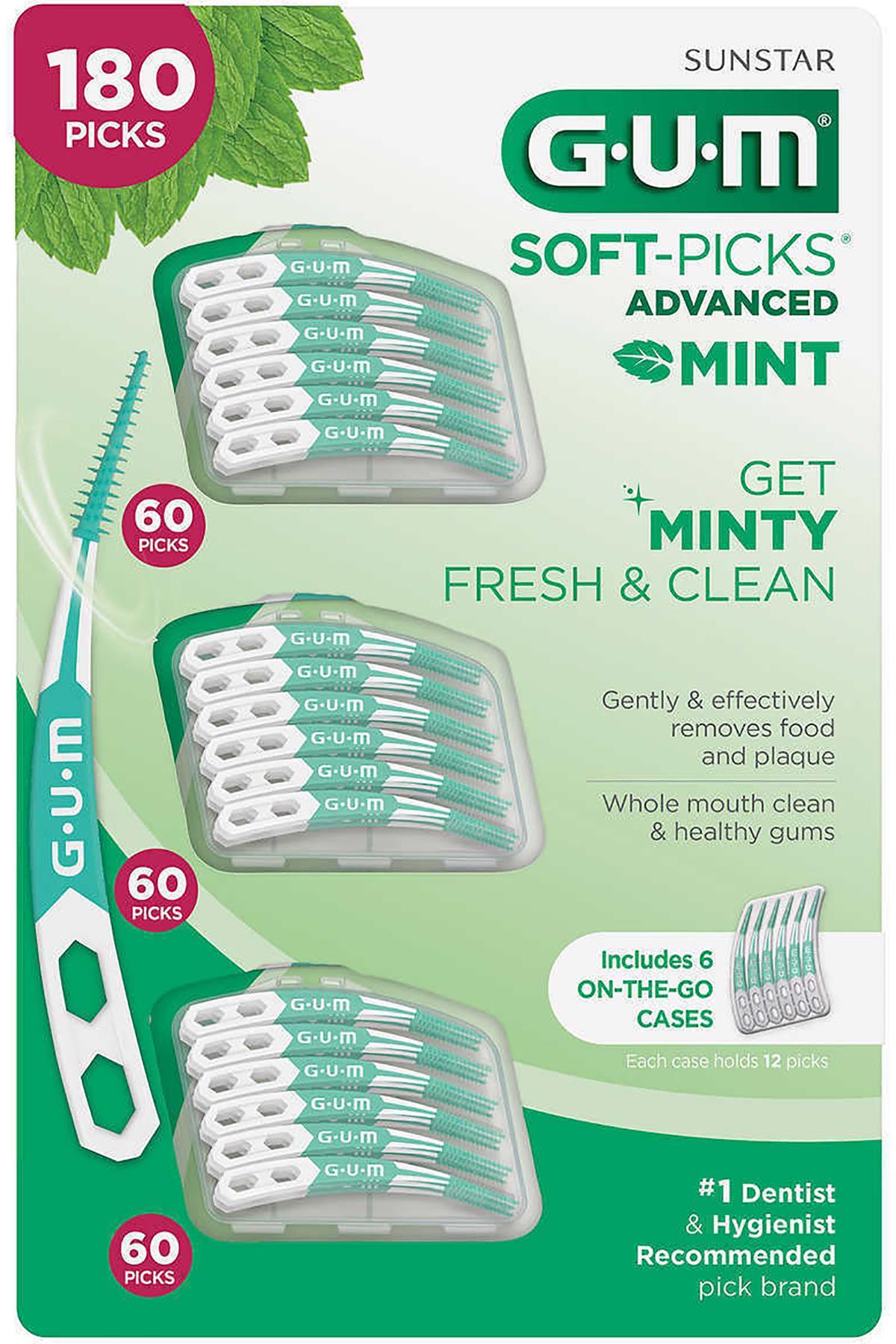 GUM Soft Picks Eğimli Ara Yüz Fırçası 180 Adet