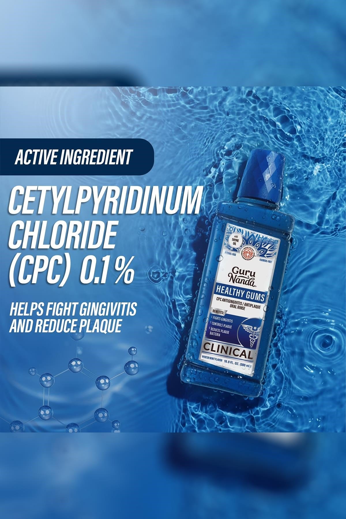 GuruNanda Clinical Healthy Gums Winter Mint Ağız Çalkalama Suyu 500ML