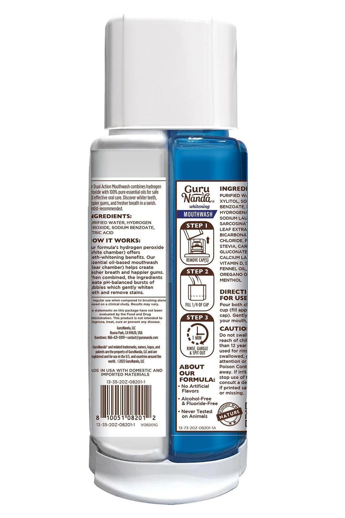 GuruNanda Dual Barrel Oxyburst Ağız Bakım Suyu 591ML