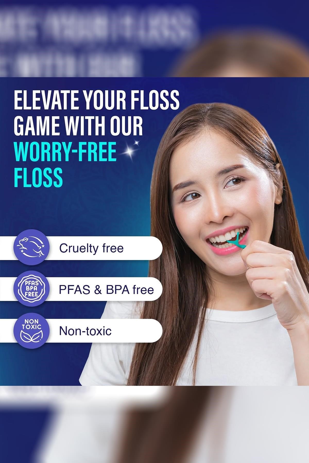 GuruNanda Fresh Floss Picks Çatal Diş İpi Kürdanlı 60 Adet
