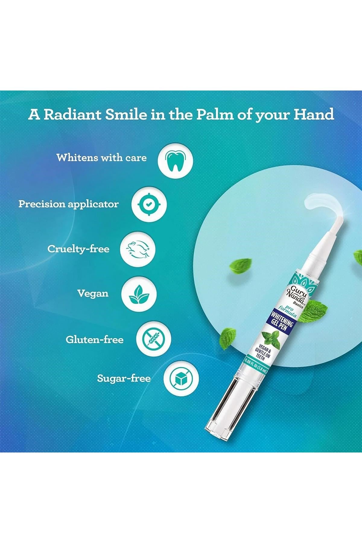 GuruNanda Whitening Gel Pen Diş Beyazlatma Kalemi Jel 1.8ML