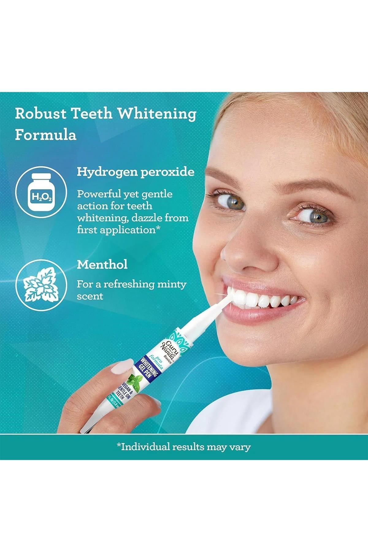 GuruNanda Whitening Gel Pen Diş Beyazlatma Kalemi Jel 1.8ML