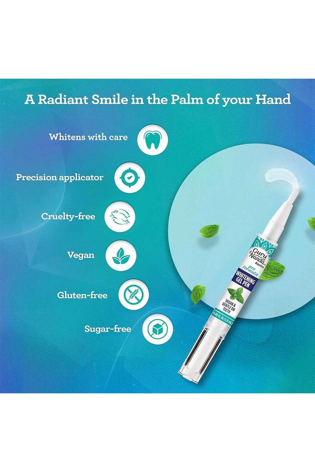 GuruNanda Whitening Gel Pen Diş Beyazlatma Kalemi Jel 1.8ML