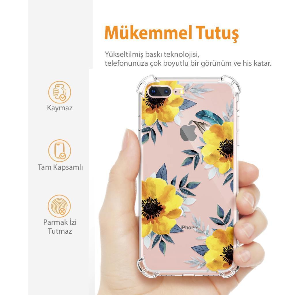 Gviewin iPhone 7 Plus/8 Plus Telefon Kılıfı Sunflowers/Yellow