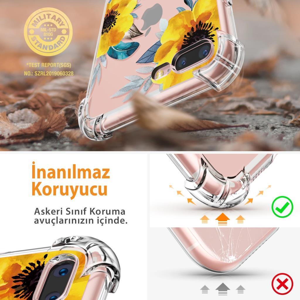 Gviewin iPhone 7 Plus/8 Plus Telefon Kılıfı Sunflowers/Yellow
