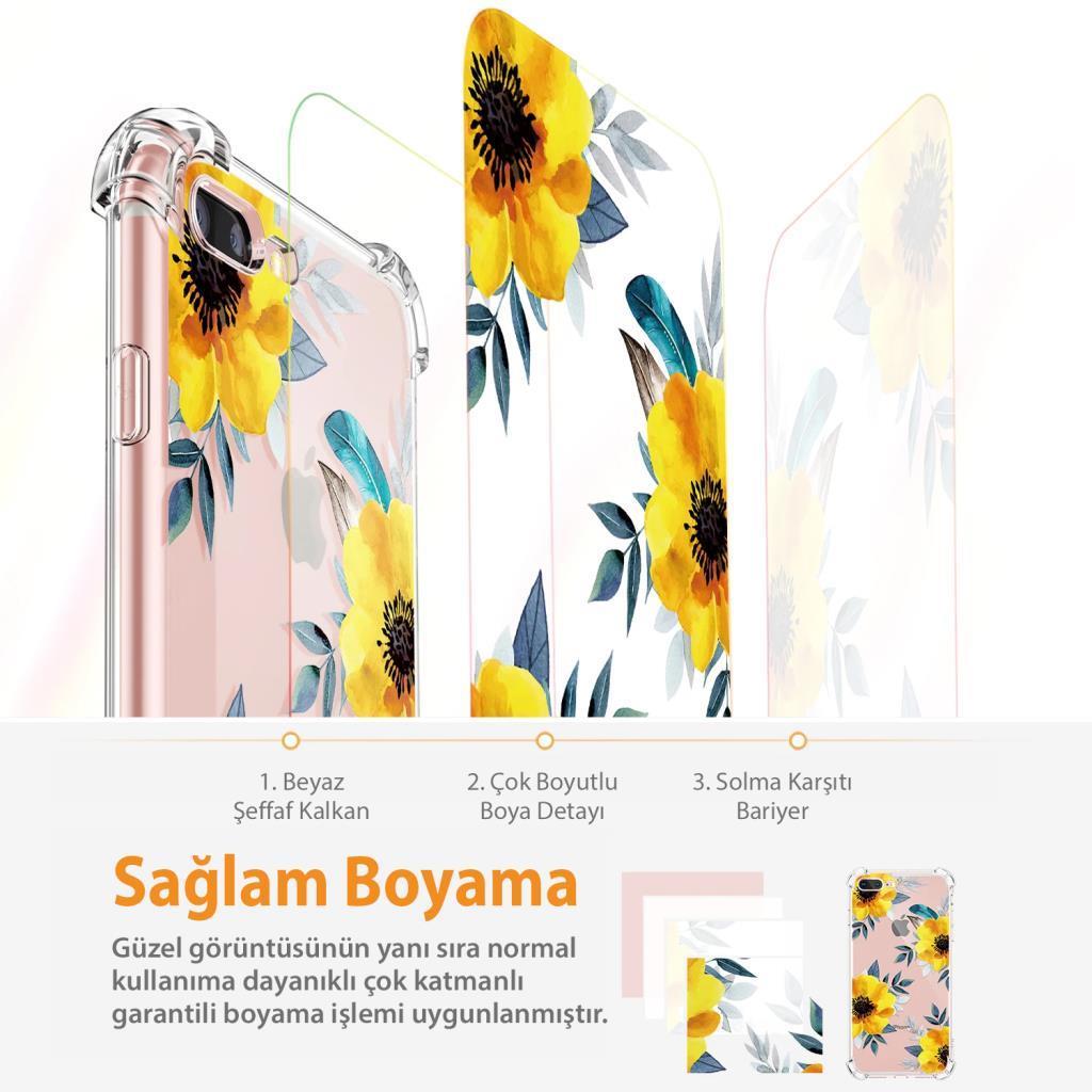 Gviewin iPhone 7 Plus/8 Plus Telefon Kılıfı Sunflowers/Yellow