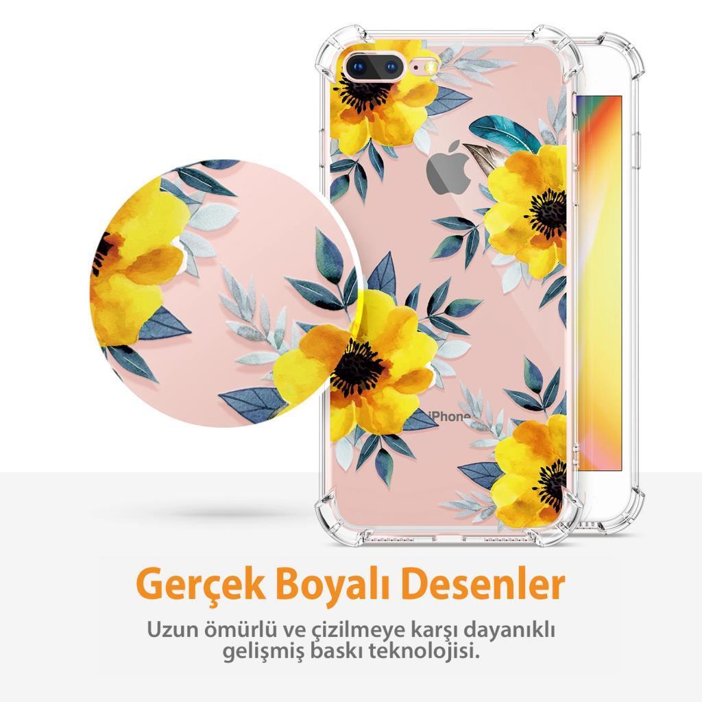 Gviewin iPhone 7 Plus/8 Plus Telefon Kılıfı Sunflowers/Yellow