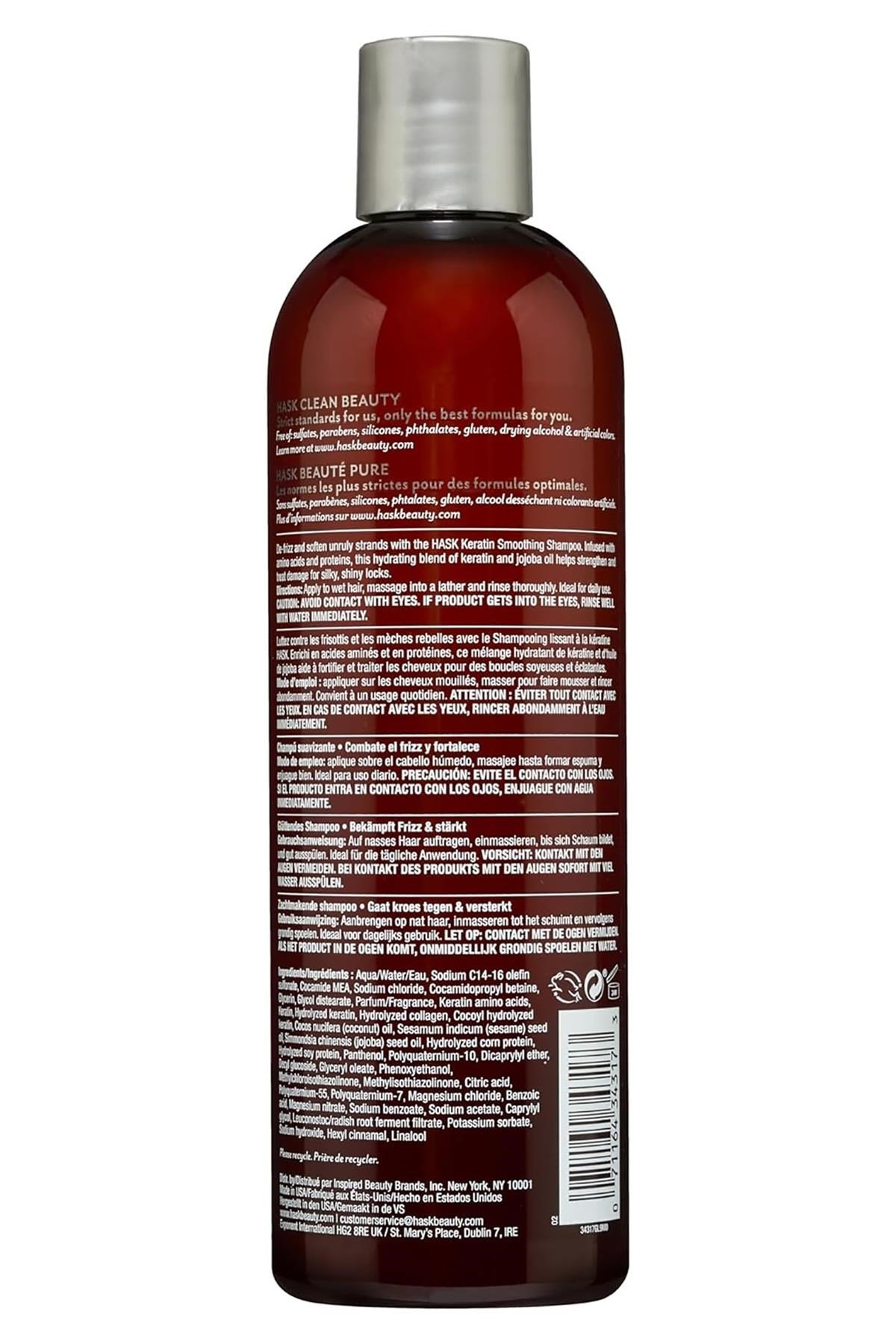 Hask Keratin Smooth Kabarma Karşıtı Şampuan 355ML
