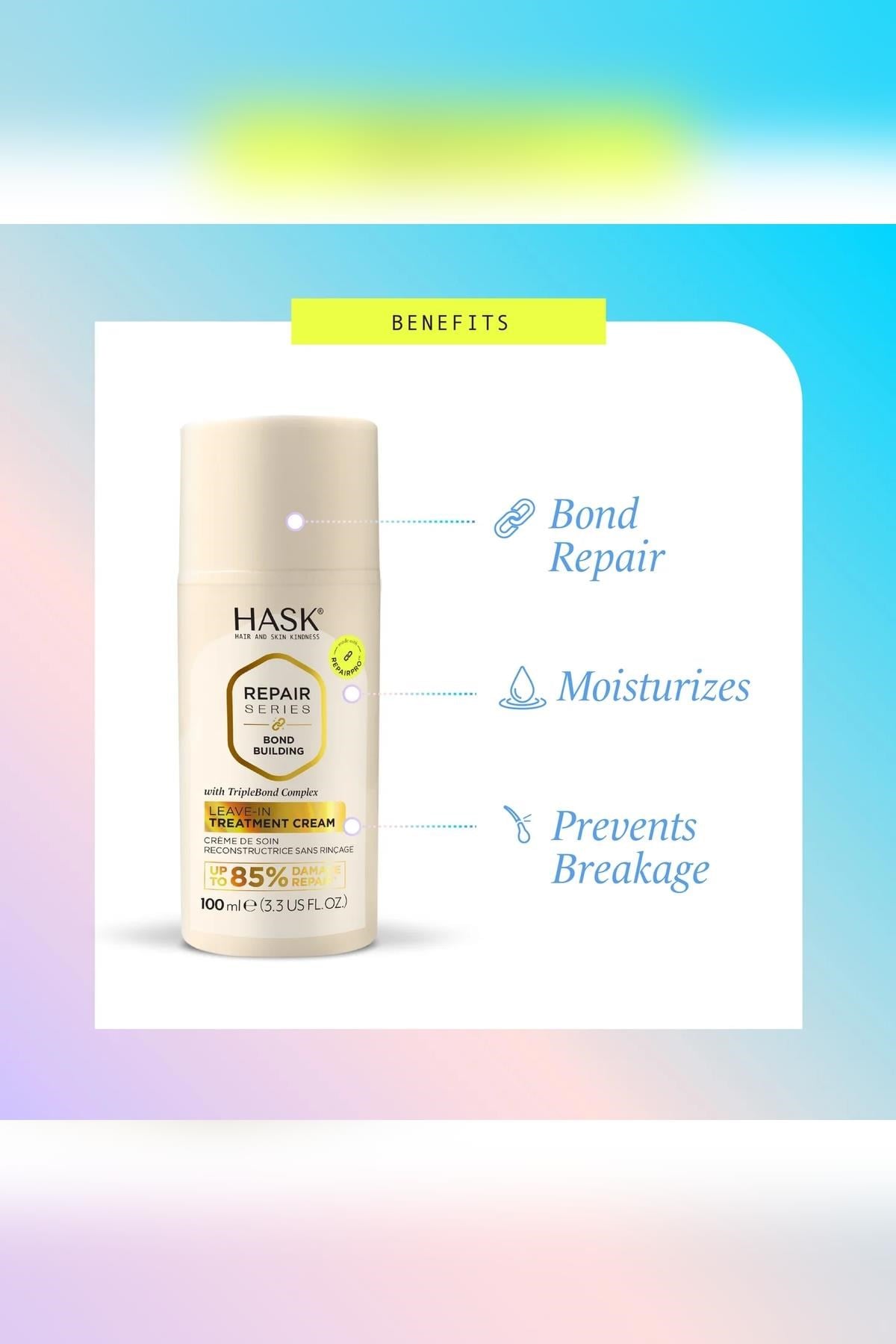 Hask Repair Series Bağ Onarıcı Durulanmayan Saç Bakım Kremi 100ML