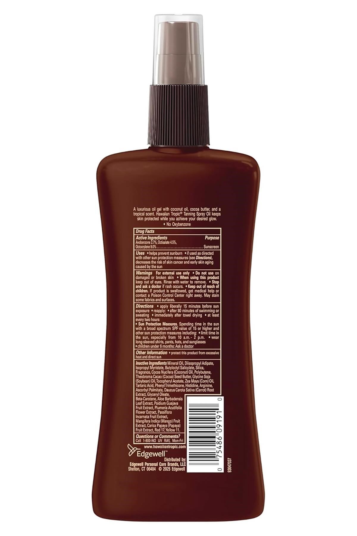 Hawaiian Tropic Protective Tanning SPF25 Koruyucu ve Bronzlaştırıcı Yağ 236ML