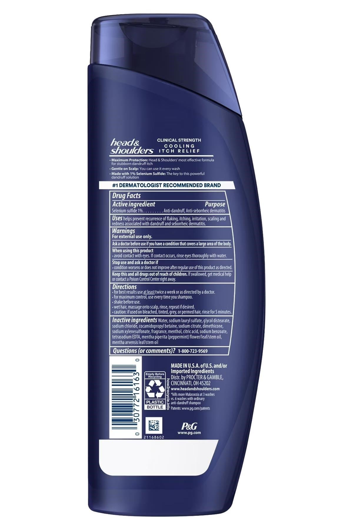 Head & Shoulders 2 in 1 Clinical Strength Cooling Itch Relief Kepek Karşıtı Şampuan 400ML