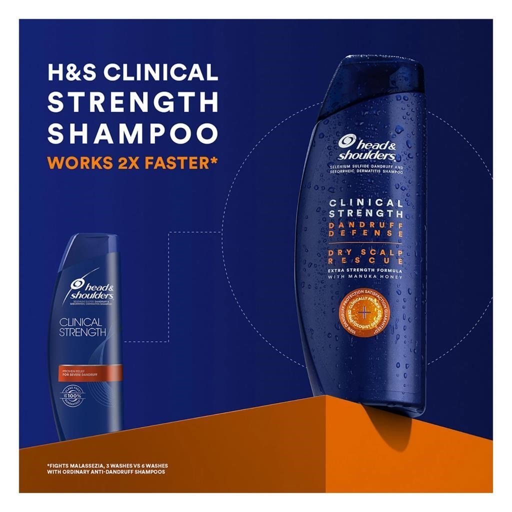 Head Shoulders Clinical Strength Kepek Şampuanı 400ML / 2 Adet