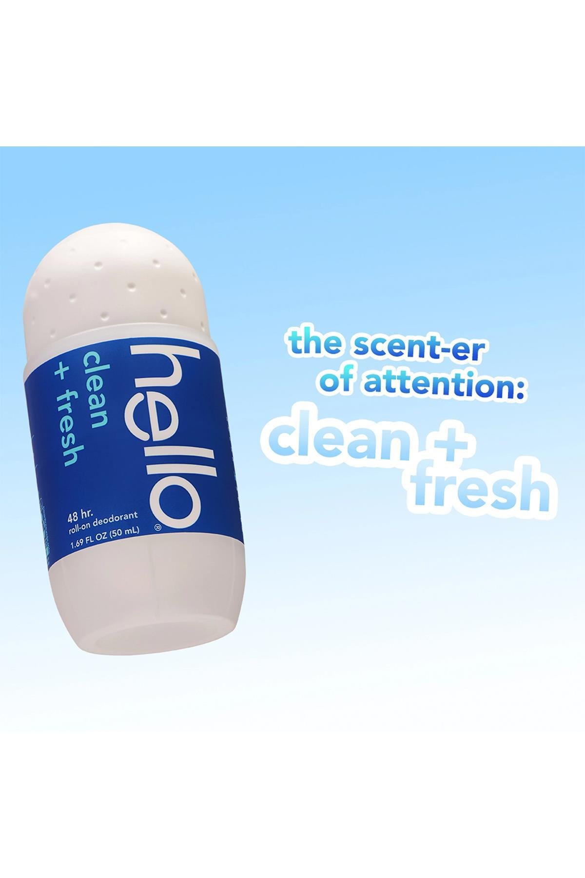 Hello Clean + Fresh Roll-On Deodorant 50ML