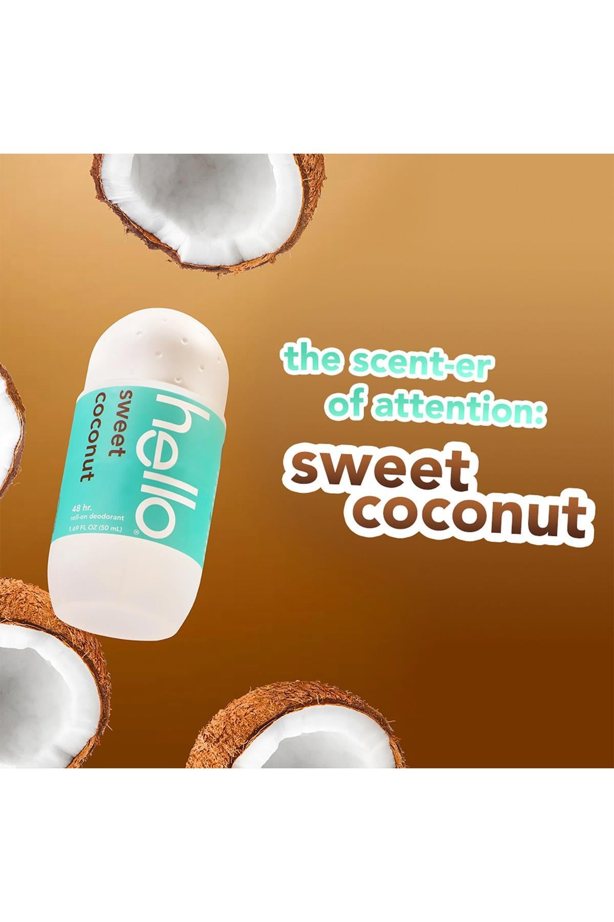 Hello Sweet Coconut Roll-On Deodorant 50ML