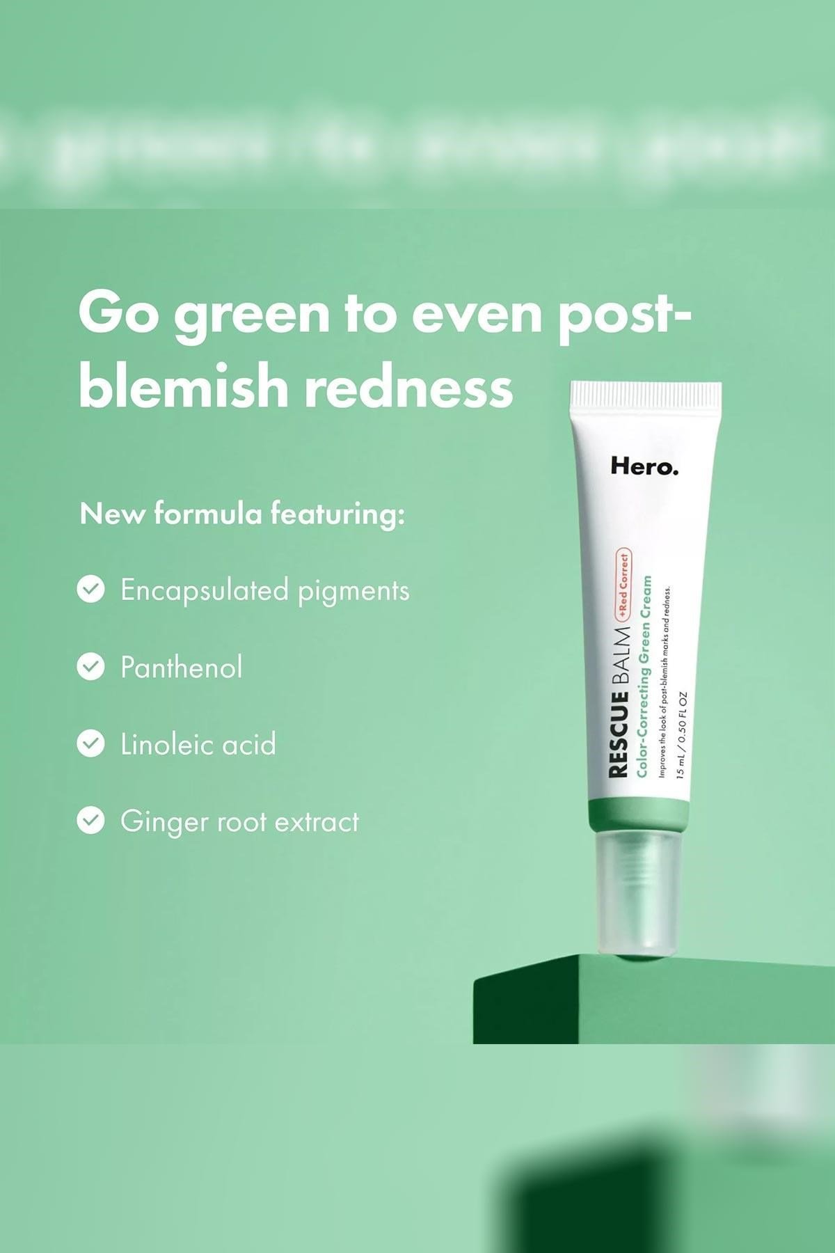 Hero Cosmetics Rescue Balm Kızarıklık Karşıtı Renk Dengeleyici Yüz Kremi 15ML
