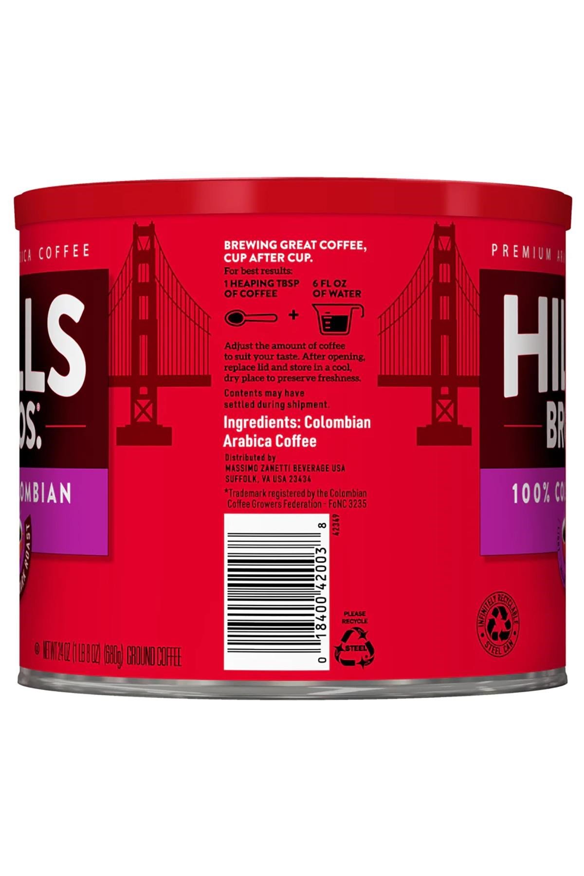 Hills Bros 100% Colombian Filtre Kahve 680GR