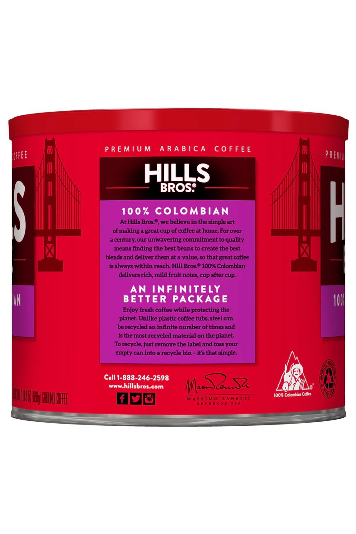 Hills Bros 100% Colombian Filtre Kahve 680GR