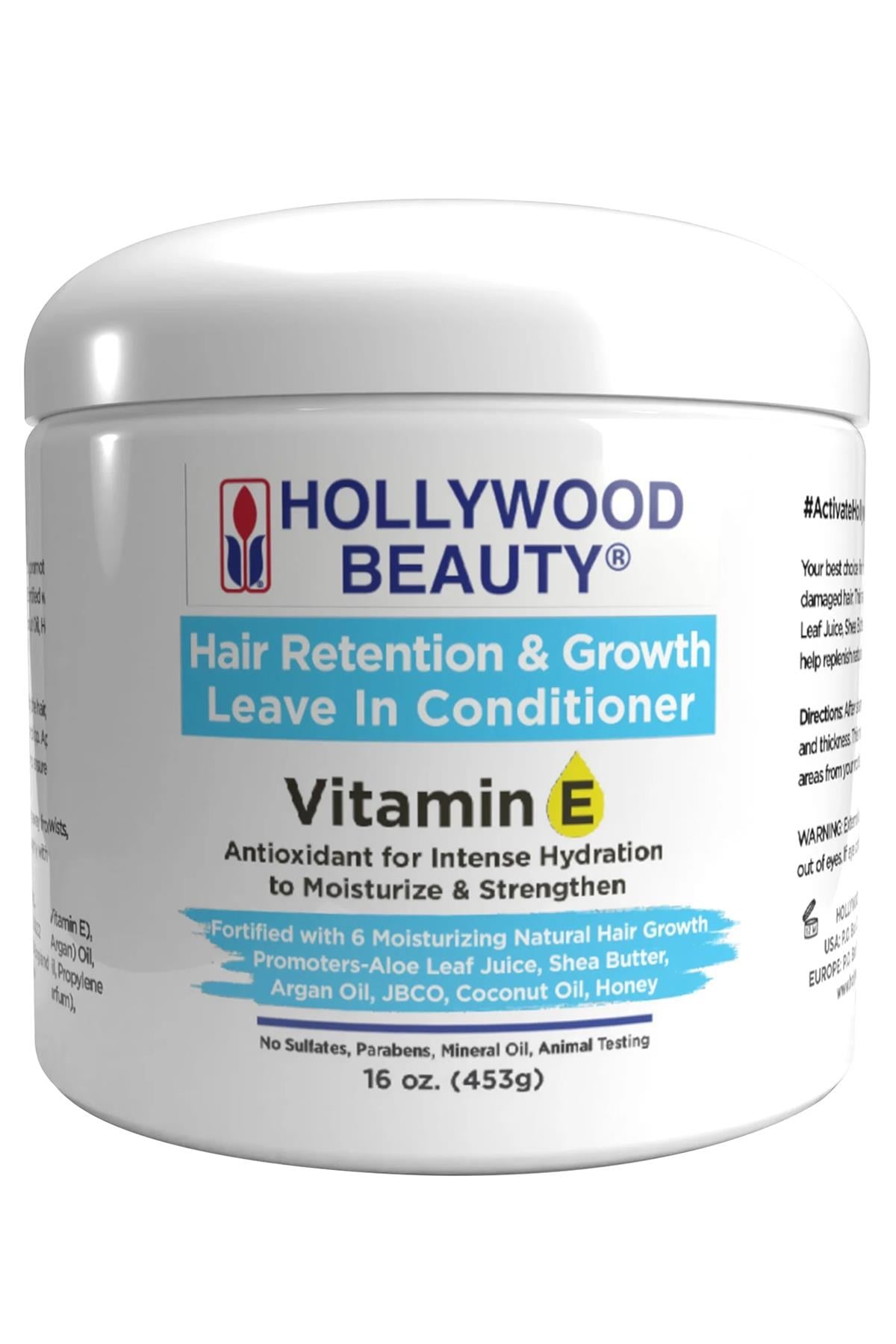Hollywood Beauty Vitamin E Durulanmayan Saç Kremi 453GR