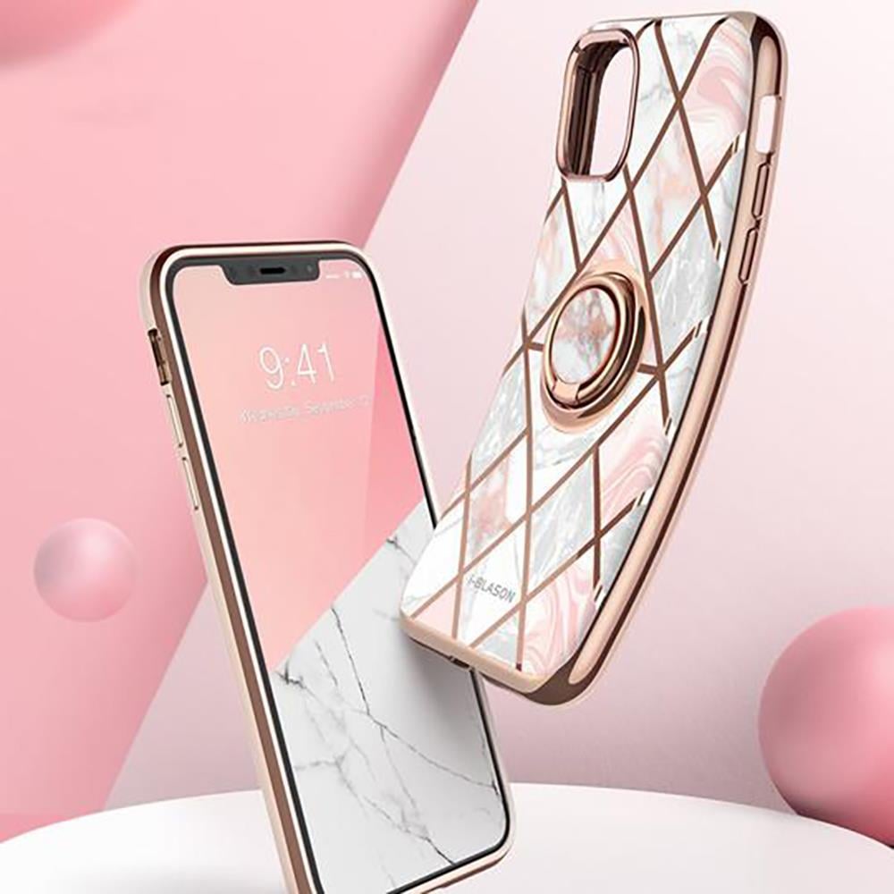 i-Blason iPhone 11 Pro Max Cosmo Snap Kılıf Marble Pink