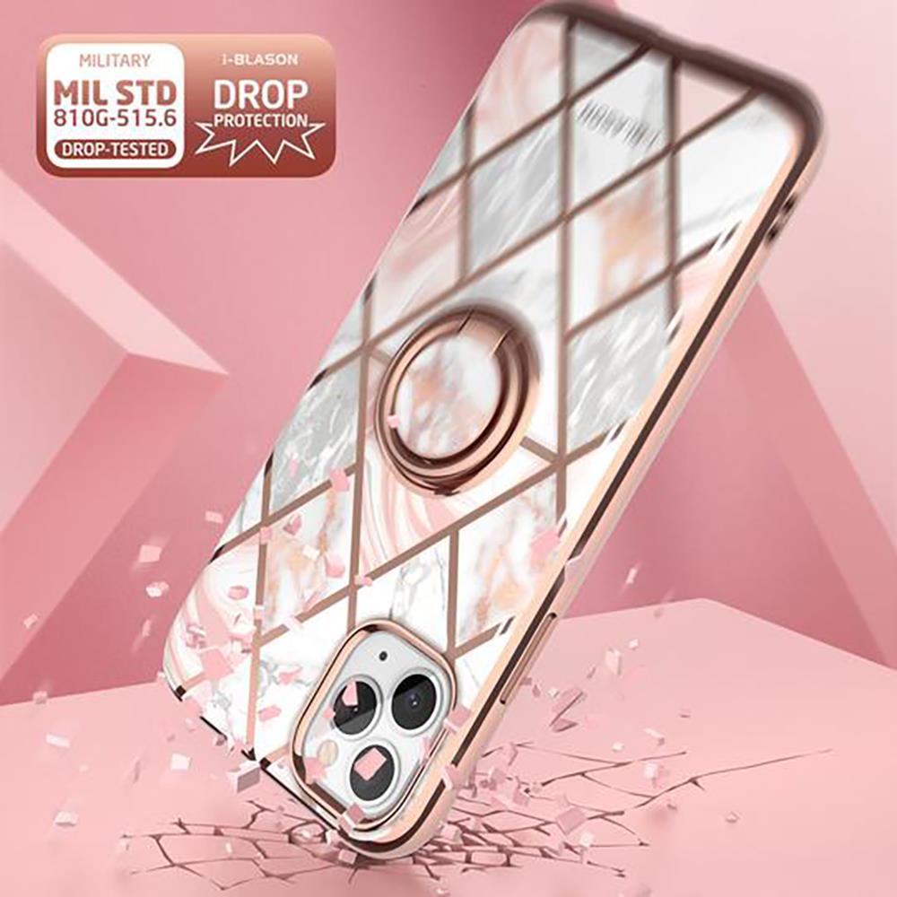 i-Blason iPhone 11 Pro Max Cosmo Snap Kılıf Marble Pink