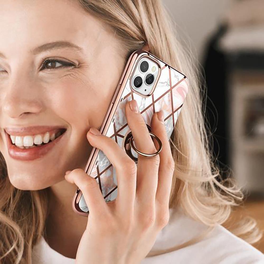 i-Blason iPhone 11 Pro Max Cosmo Snap Kılıf Marble Pink