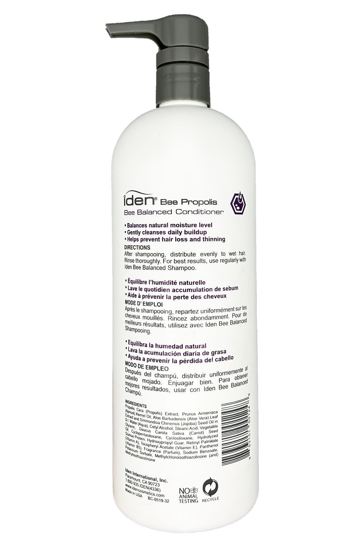 Iden Bee Balanced Propolis Özlü Dengeleyici Saç Kremi 946ML