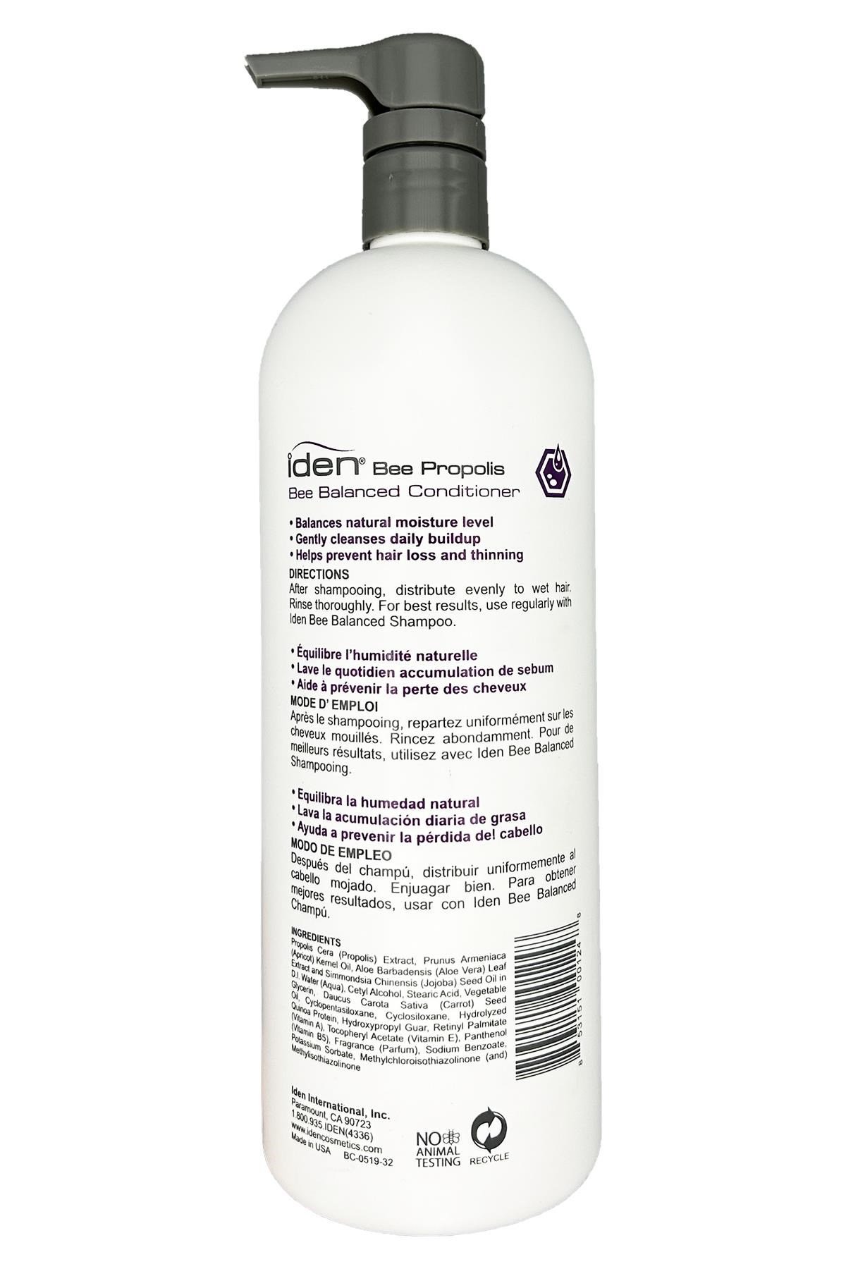 Iden Bee Balanced Propolis Özlü Dengeleyici Saç Kremi 946ML