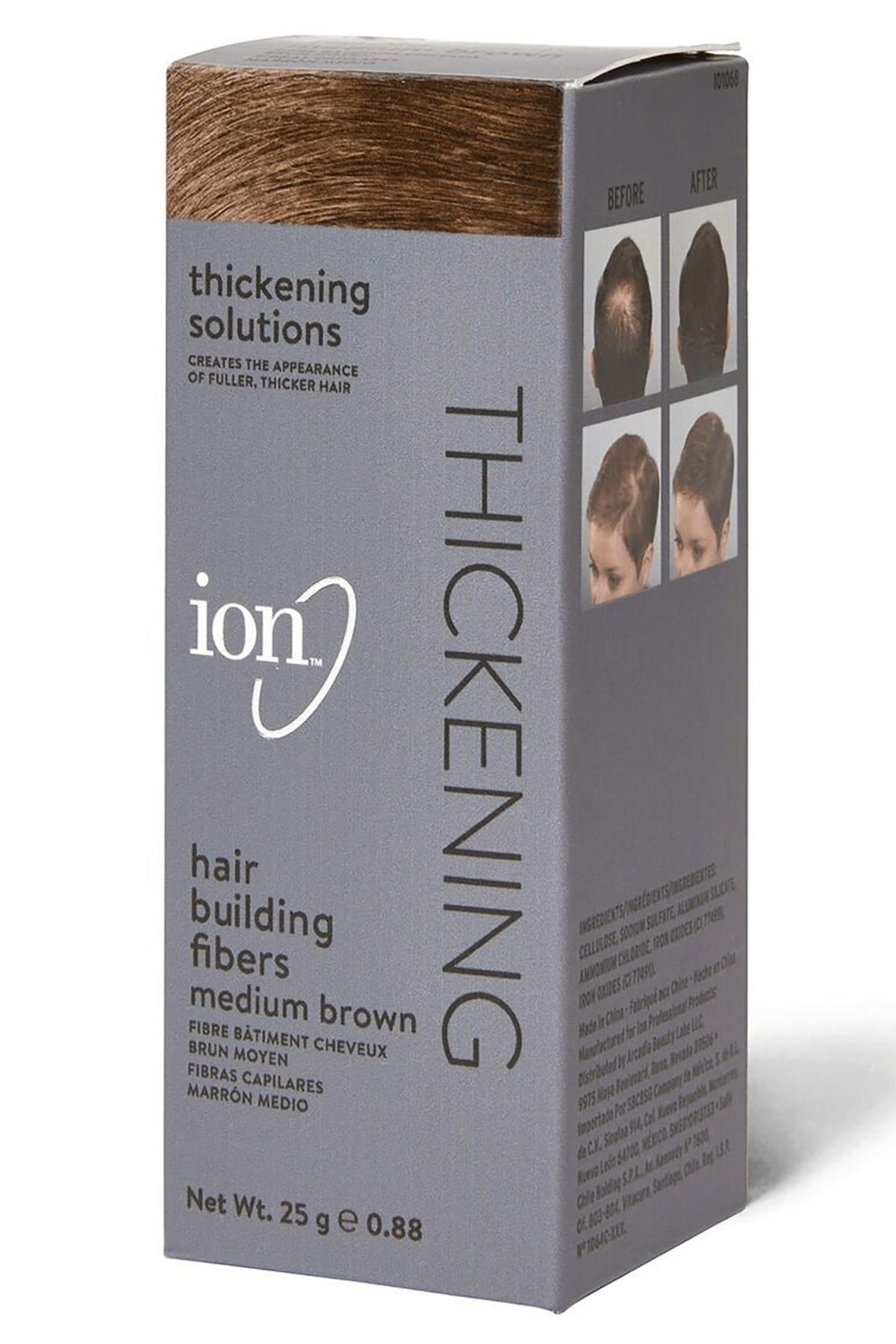 Ion Saç Dolgunlaştırıcı Kapatıcı Fiber Toz Orta Kahverengi 25GR