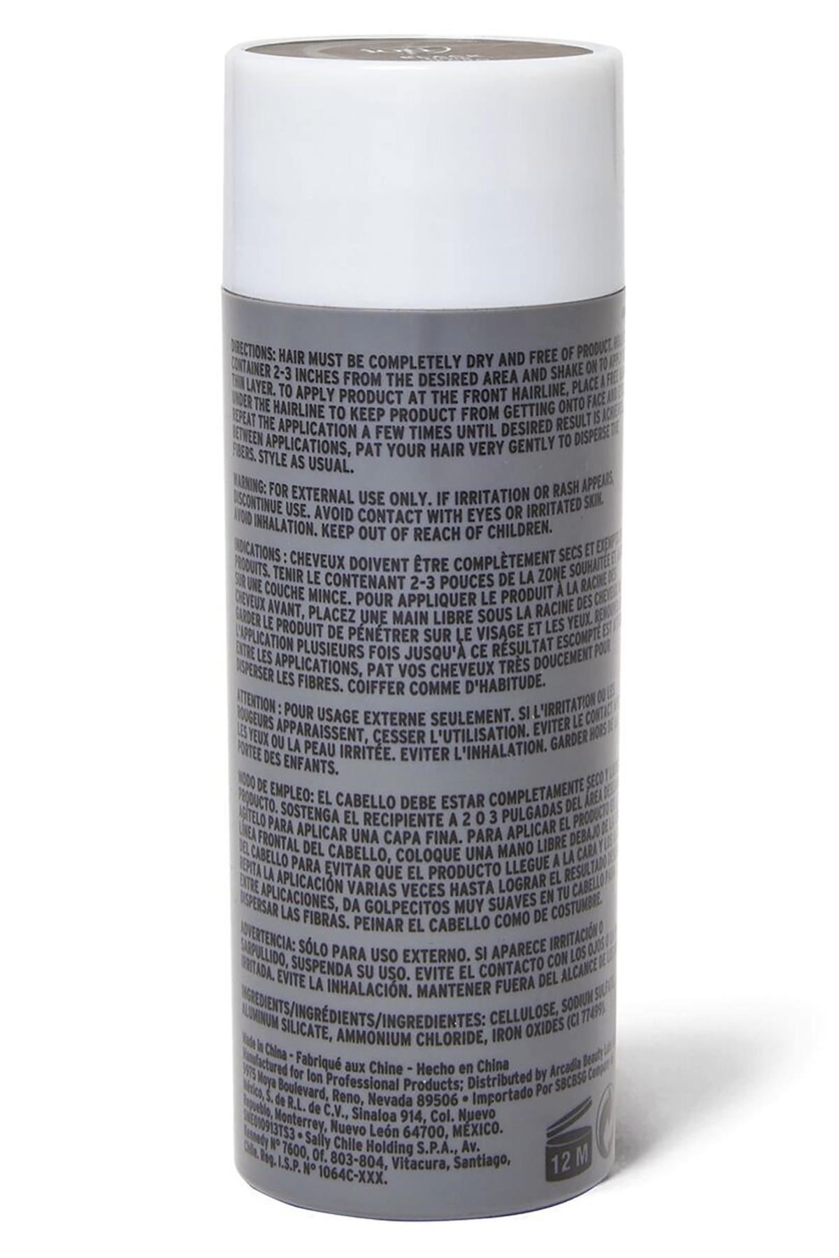 Ion Saç Dolgunlaştırıcı Kapatıcı Fiber Toz Siyah 25GR