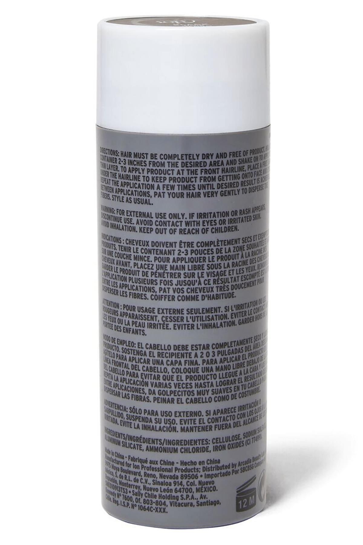 Ion Saç Dolgunlaştırıcı Kapatıcı Fiber Toz Siyah 25GR