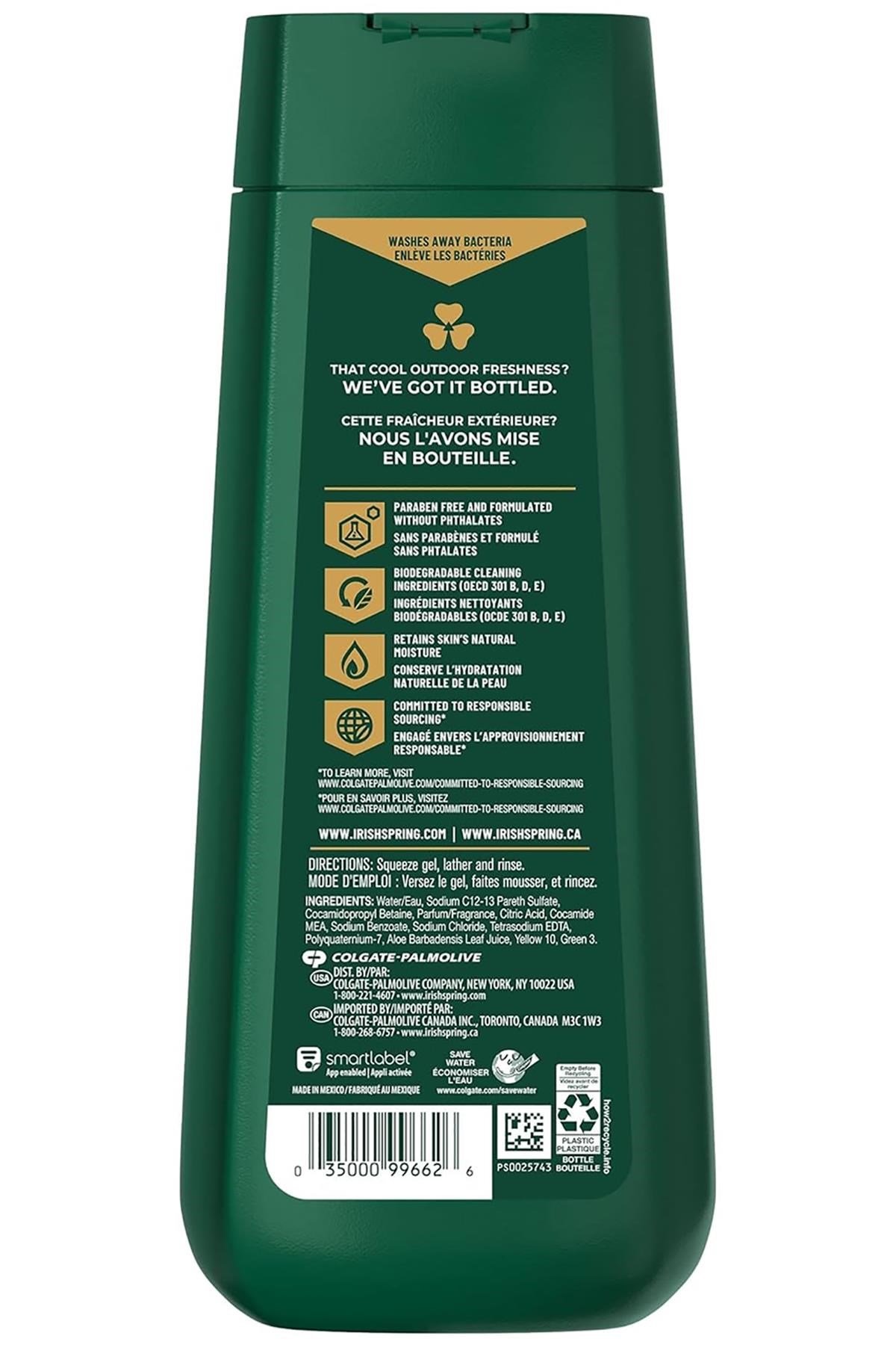 Irish Spring Aloe Mist Nemlendirici Yüz ve Vücut Yıkama 591ML