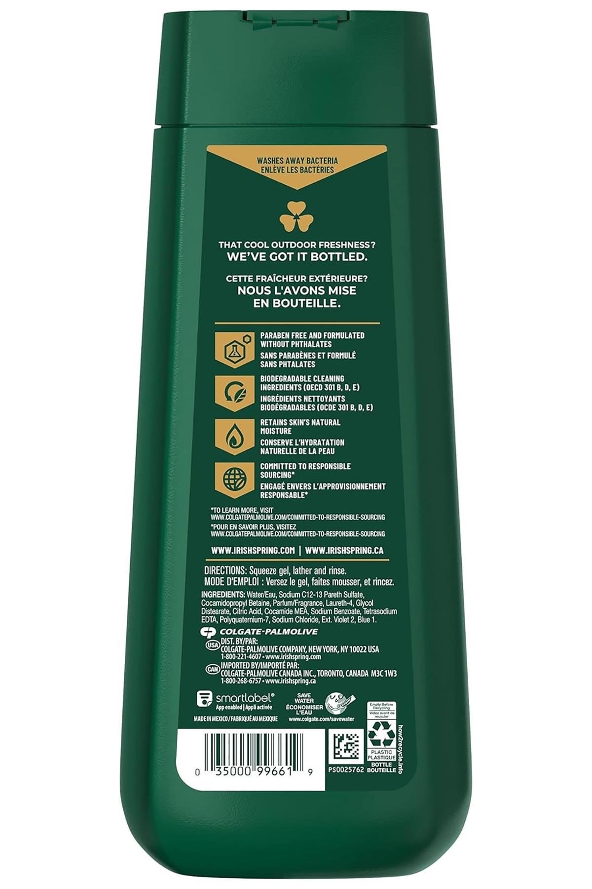 Irish Spring Moisture Blast Nemlendirici Yüz ve Vücut Yıkama 591ML