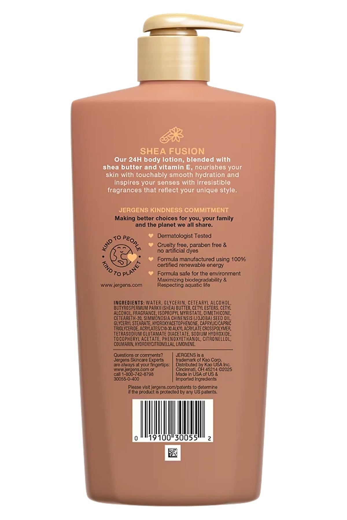 Jergens Shea Fusion Warm Amber Nemlendirici Vücut Losyonu 414ML