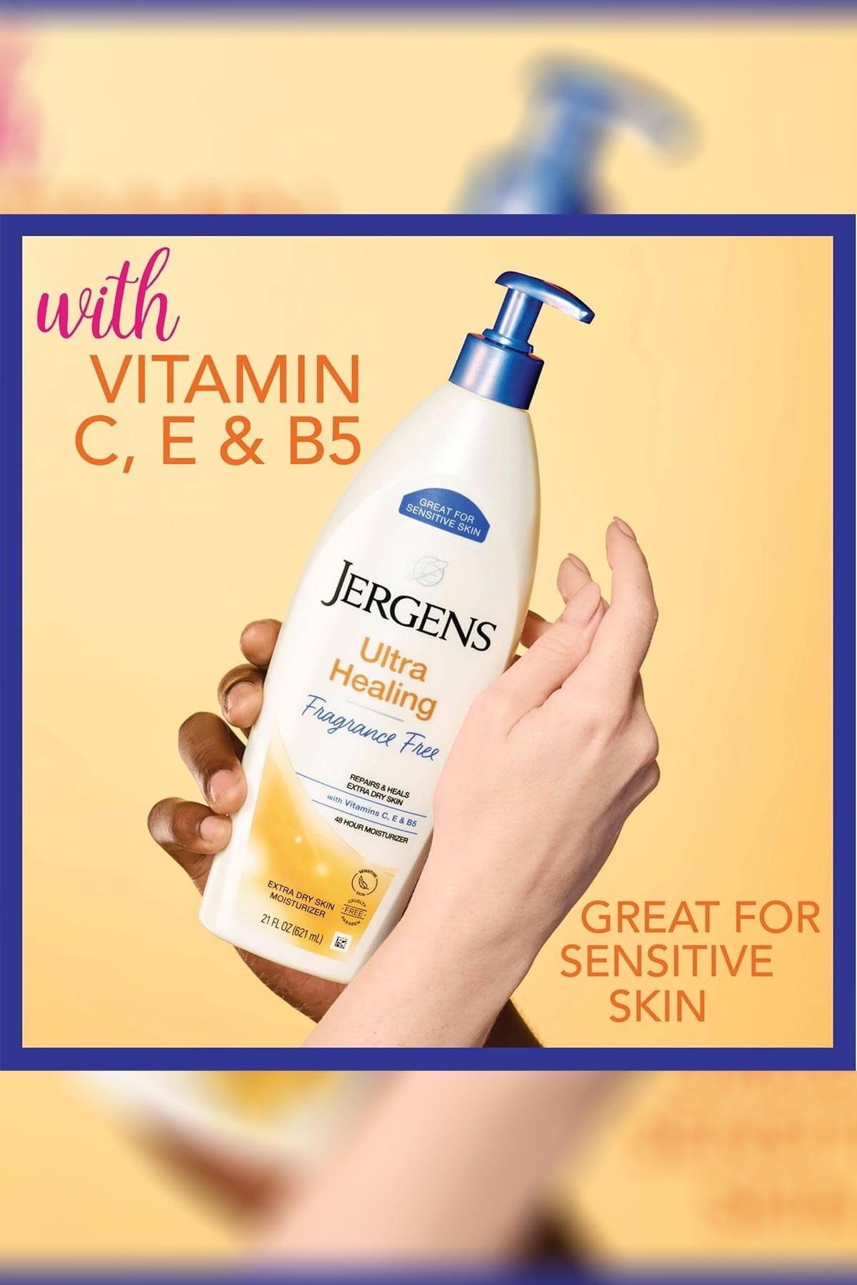 Jergens Yoğun Nemlendirici Parfümsüz El ve Vücut Losyonu 621ML